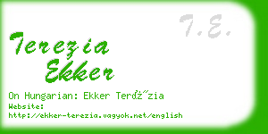 terezia ekker business card